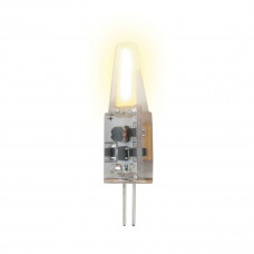 Лампа светодиодная (UL-00000185) Uniel G4 2W 3000K прозрачная LED-JC-220/2W/WW/G4/CL SIZ05TR