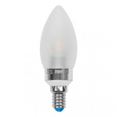 Лампа светодиодная (07892) Uniel E14 5W 3000K матовая LED-C37P-5W/WW/E14/FR ALC02SL