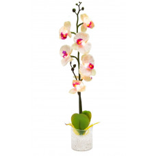 Декоративный цветок с LED подсветкой Feron PL307 Орхидея в вазе, шампань/сиреневый