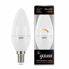 Лампа светодиодная диммируемая Gauss 1031 E14 7Вт 3000K 103101107-D