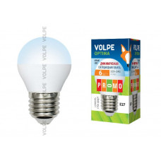 Лампа светодиодная диммируемая Volpe LED-G45-6W/NW/E27/FR/DIM/O